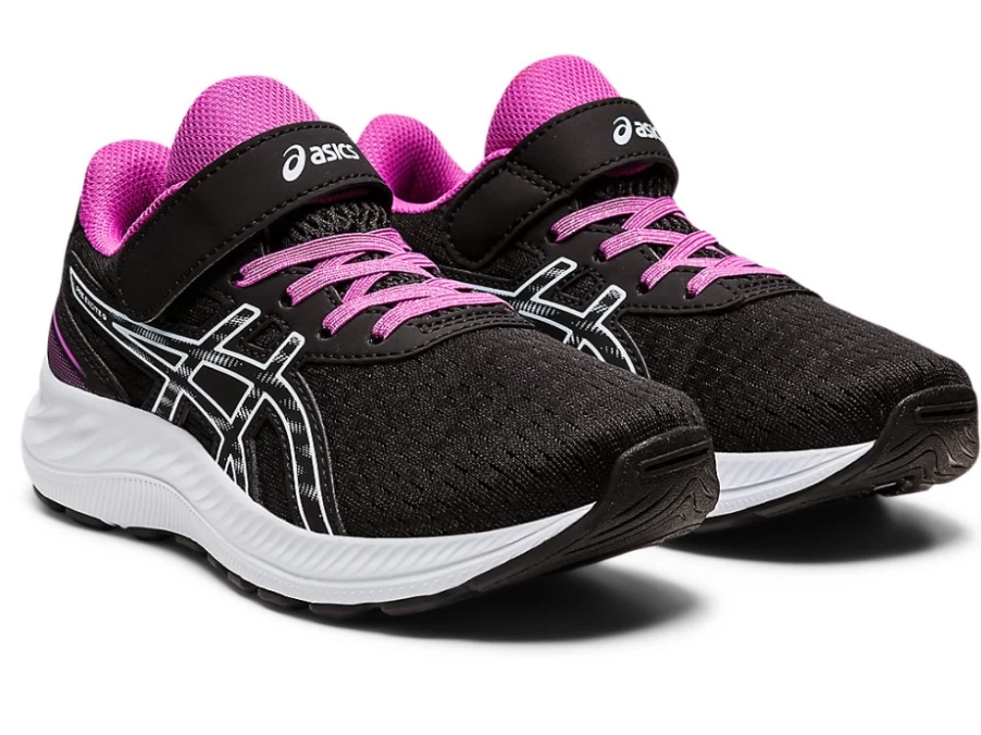 ASICS Kids PRE EXCITE 9 Preschool Running Shoes - Black/Soft Sky