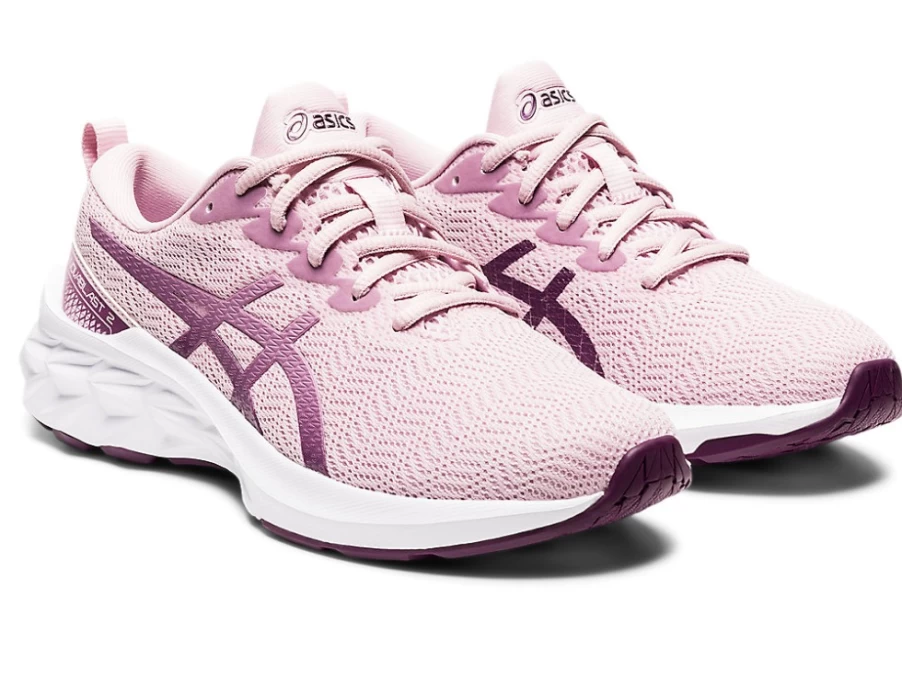 ASICS Kids NOVABLAST 2 Grade School Running Shoes - Barely Rose/Pure Silver