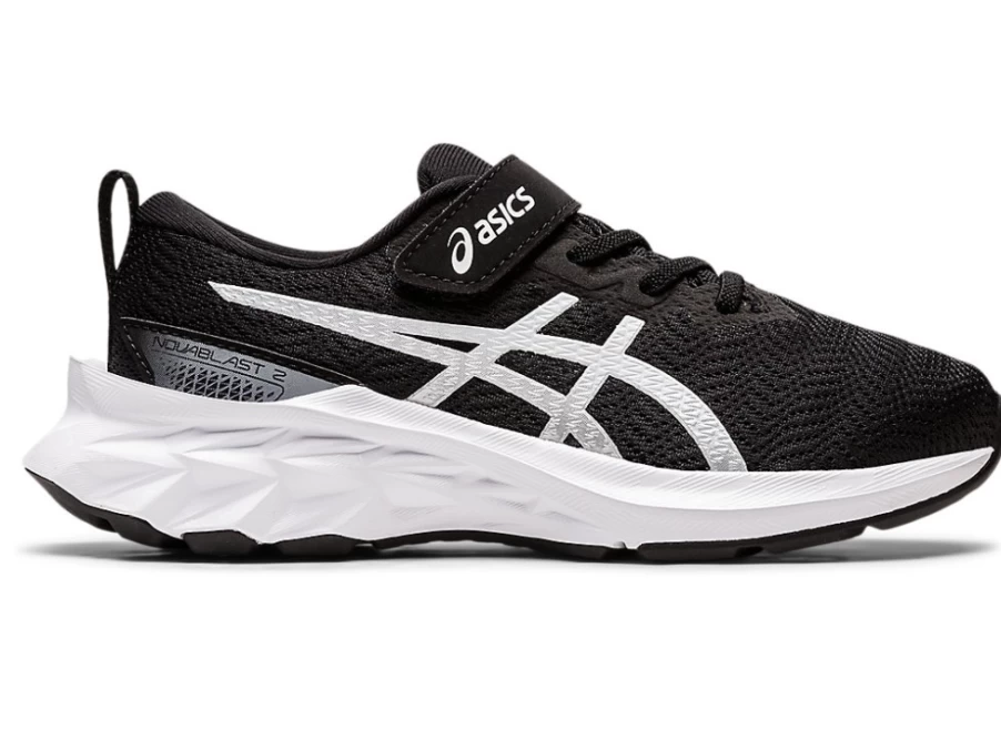 ASICS Kids NOVABLAST 2 Preschool Running Shoes - Black/White