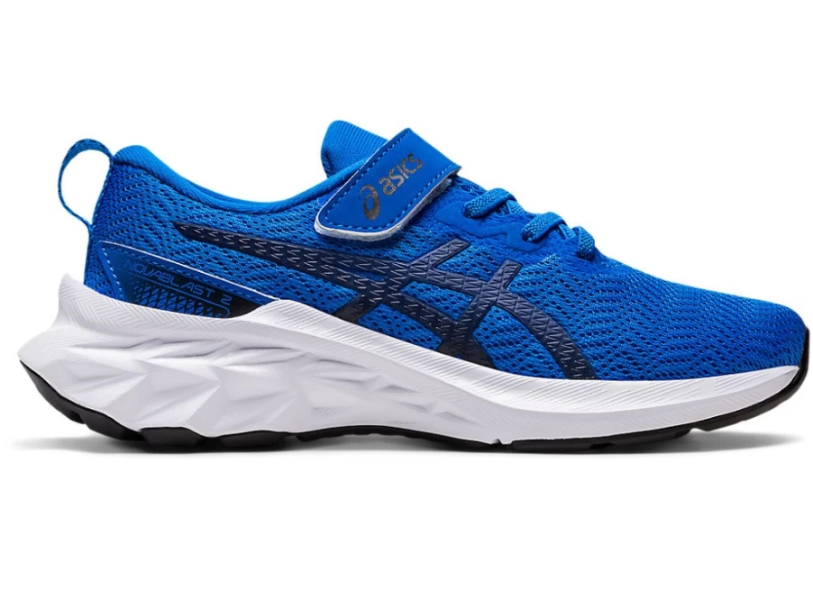 ASICS Kids NOVABLAST 2 Preschool Running Shoes - Electric Blue/Deep Ocean
