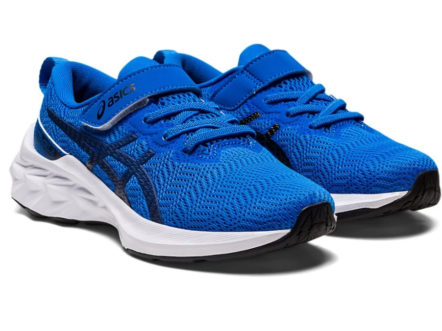 ASICS Kids NOVABLAST 2 Preschool Running Shoes - Electric Blue/Deep Ocean
