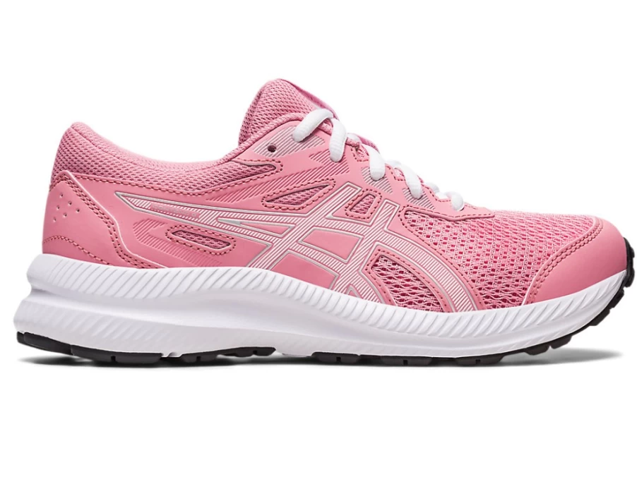 ASICS Kids CONTEND 8 Grade School Running Shoes - Fruit Punch/White