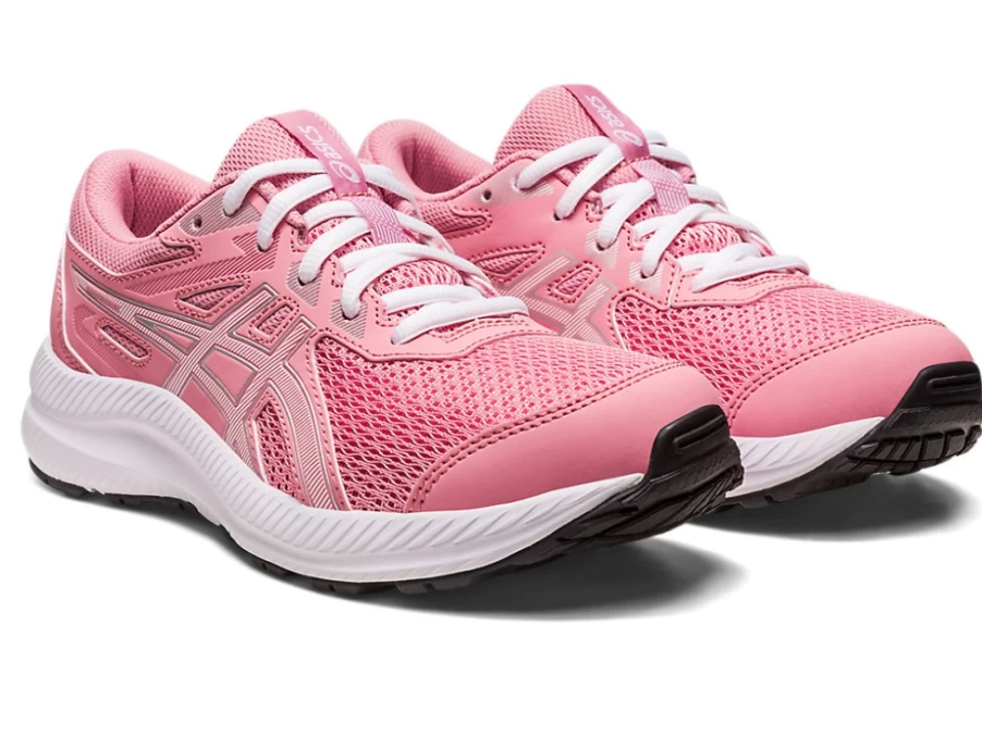 ASICS Kids CONTEND 8 Grade School Running Shoes - Fruit Punch/White