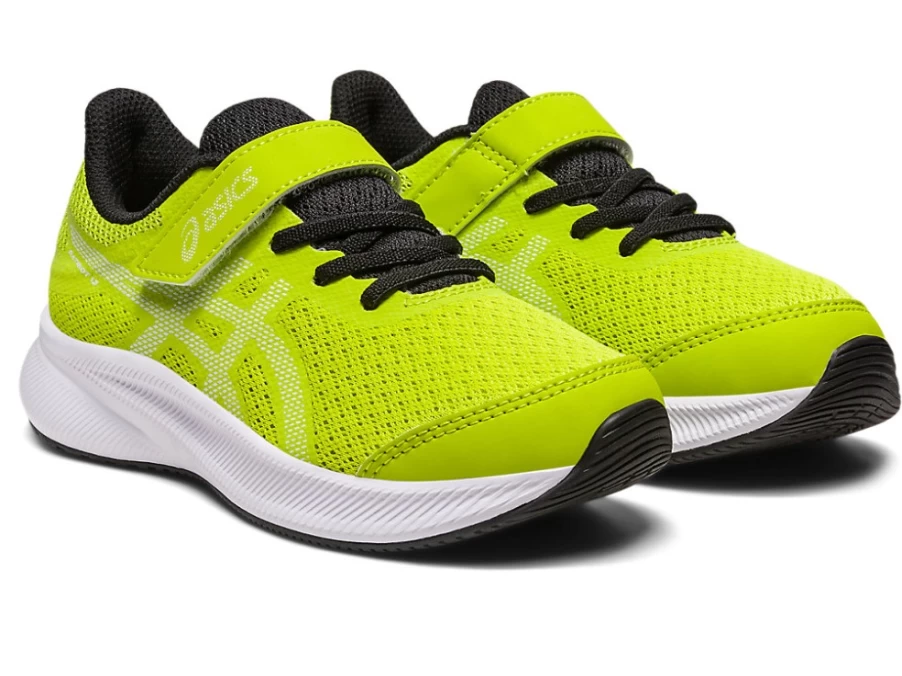ASICS Kids PATRIOT 13 Pre-School Running Shoes - Lime Zest/White