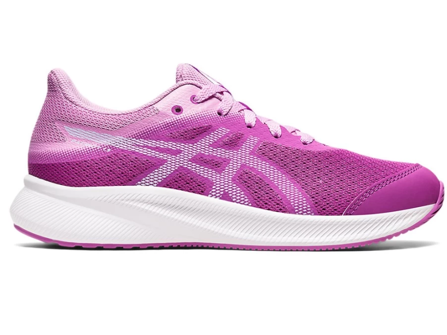 ASICS Kids' Orchid/Soft Sky Running Shoes - PATRIOT 13 Grade School Sneakers