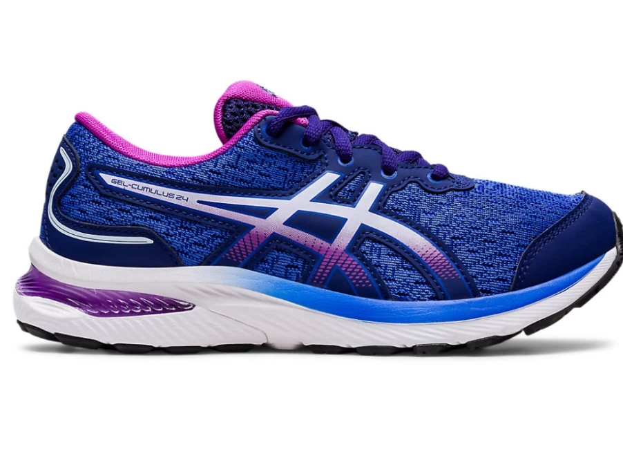 ASICS GEL-CUMULUS 24 Kids' Running Shoes - Dive Blue/Soft Sky - Grade School Sneakers