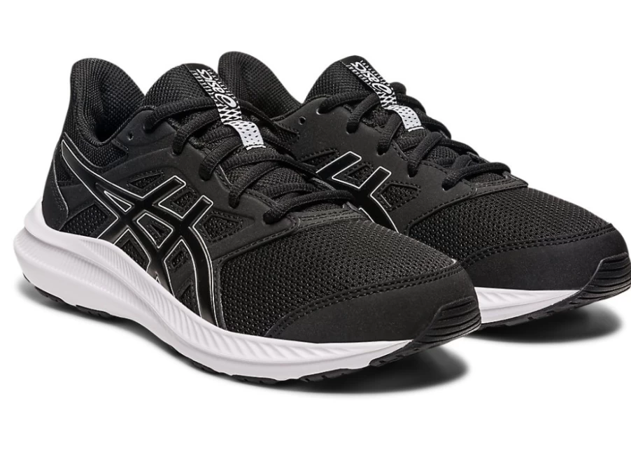 ASICS JOLT 4 Kids' Grade School Running Shoes - Black/White