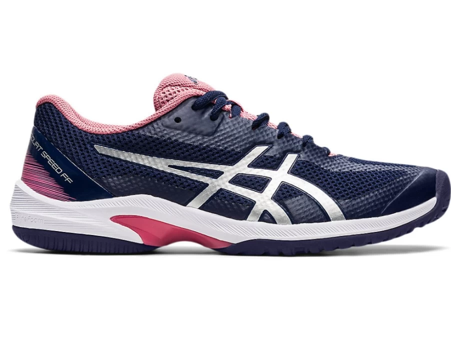 ASICS Women's Court Speed FF Tennis Shoes in Peacoat/Pure Silver