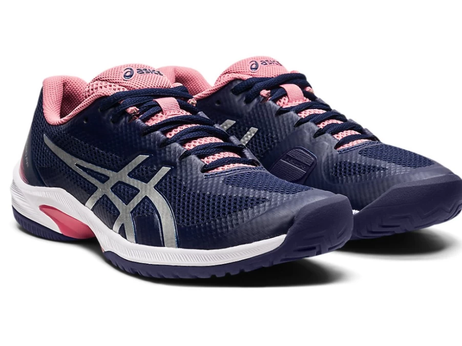 ASICS Women's Court Speed FF Tennis Shoes in Peacoat/Pure Silver