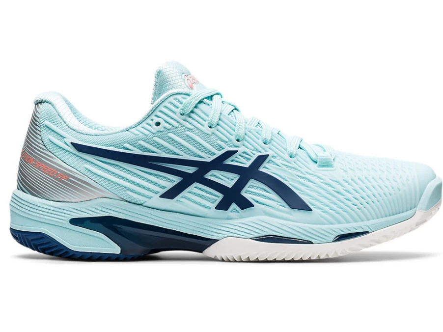 ASICS Women's SOLUTION SPEED FF 2 CLAY Tennis Shoes - Clear Blue/Light Indigo