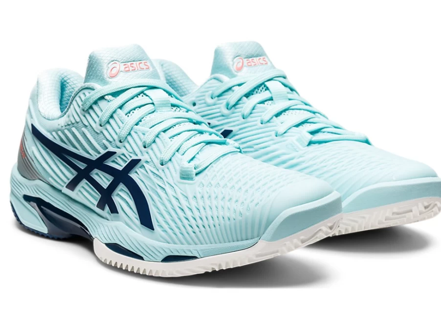 ASICS Women's SOLUTION SPEED FF 2 CLAY Tennis Shoes - Clear Blue/Light Indigo