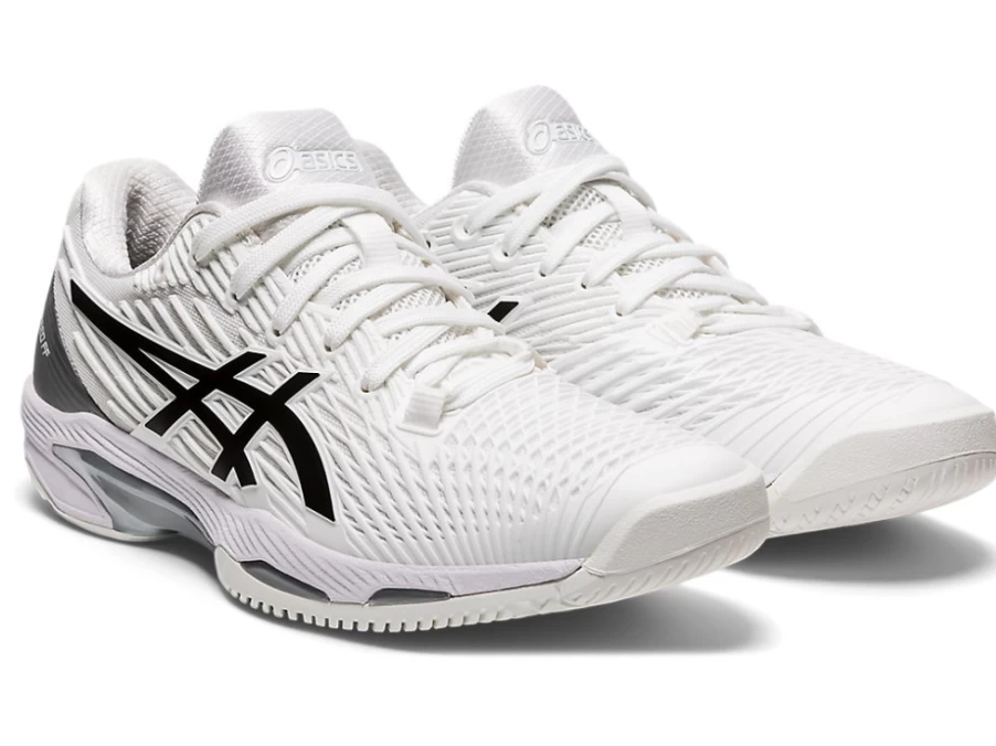 ASICS Women's SOLUTION SPEED FF 2 Tennis Shoes - White/Black