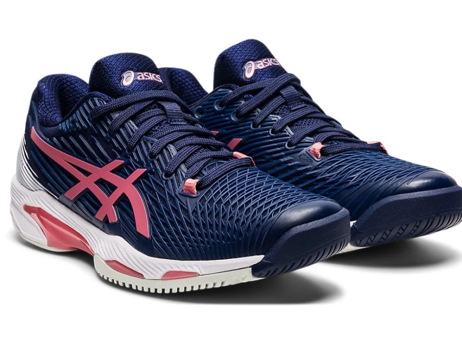 ASICS Women's SOLUTION SPEED FF 2 Tennis Shoes in Peacoat/Smokey Rose