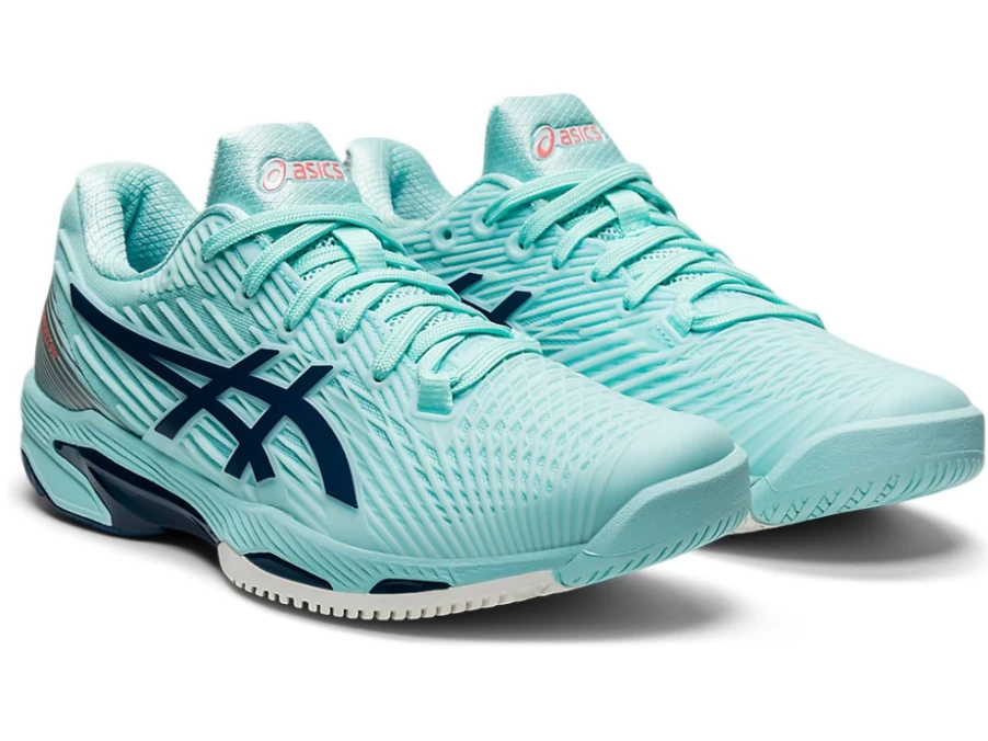 ASICS Women's SOLUTION SPEED FF 2 Tennis Shoes - Clear Blue/Light Indigo
