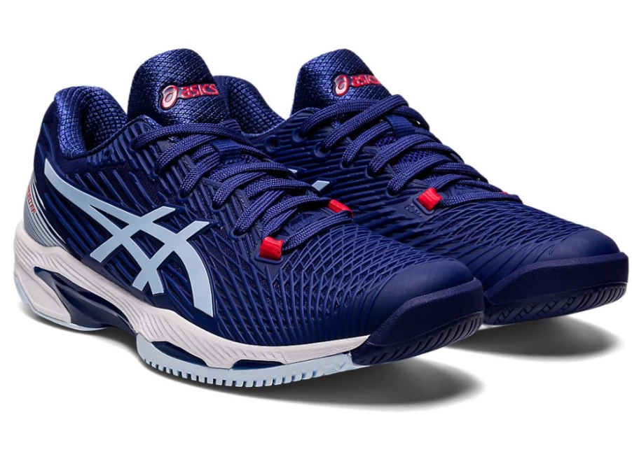 ASICS Women's SOLUTION SPEED FF 2 Tennis Shoes in Dive Blue/Soft Sky