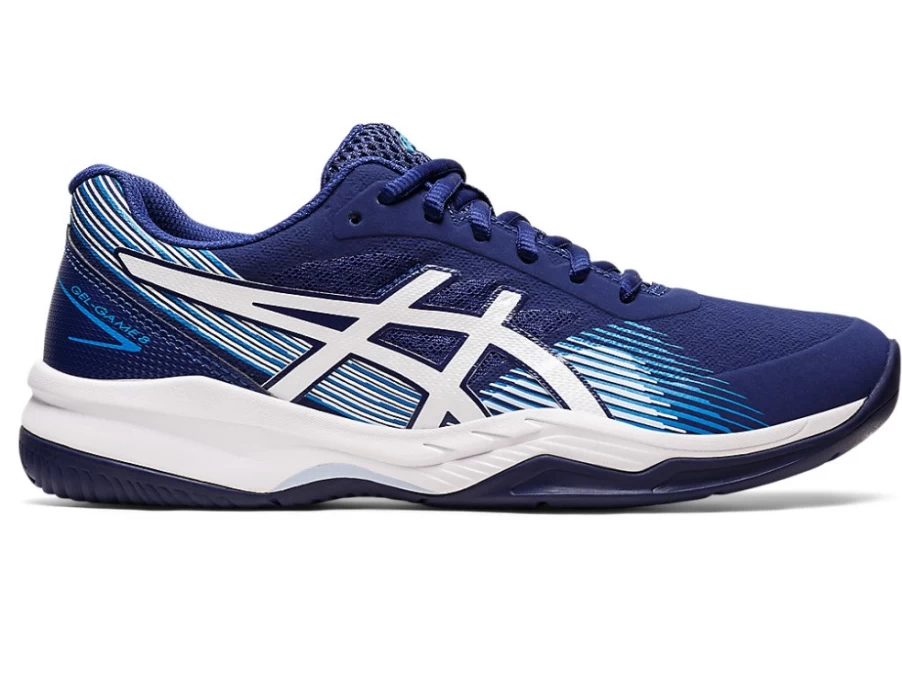 ASICS Women's GEL-GAME 8 Running Shoes in Dive Blue/White - Lightweight Comfort for Training