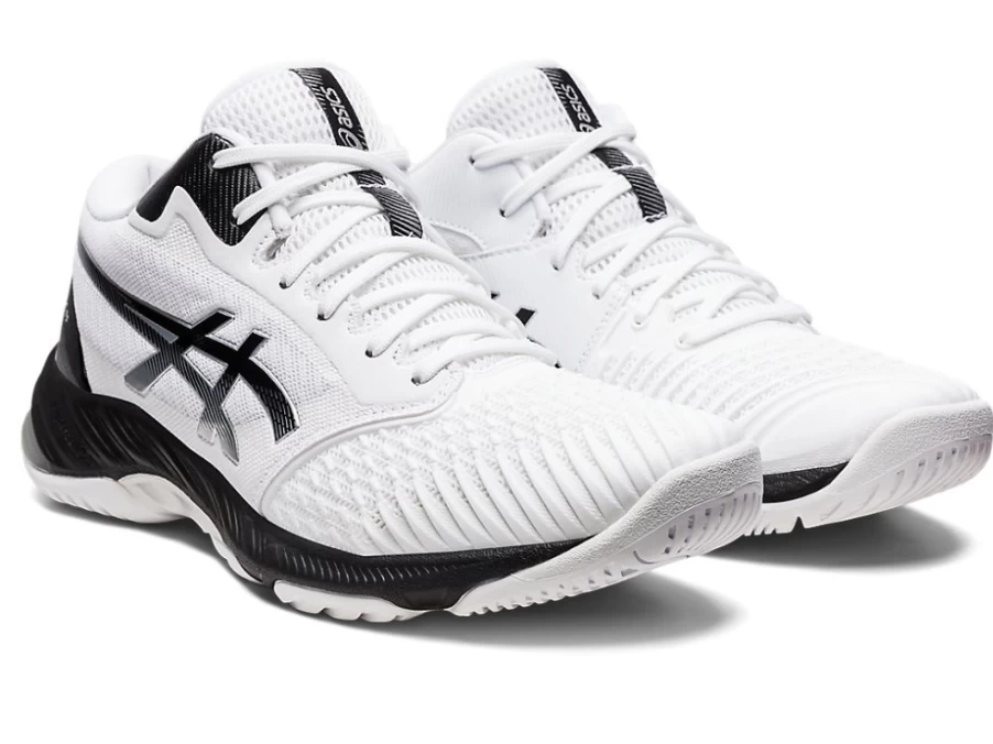 ASICS Men's NETBURNER BALLISTIC FF MT 3 Soccer Cleats - White/Black