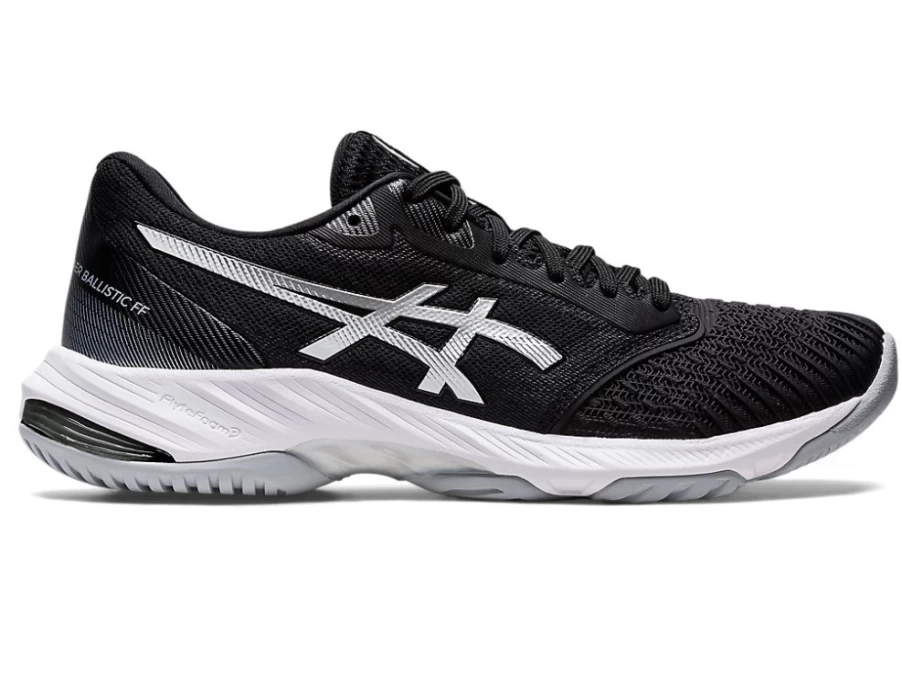 ASICS Women's NETBURNER BALLISTIC FF 3 Volleyball Shoes - Black/Pure Silver