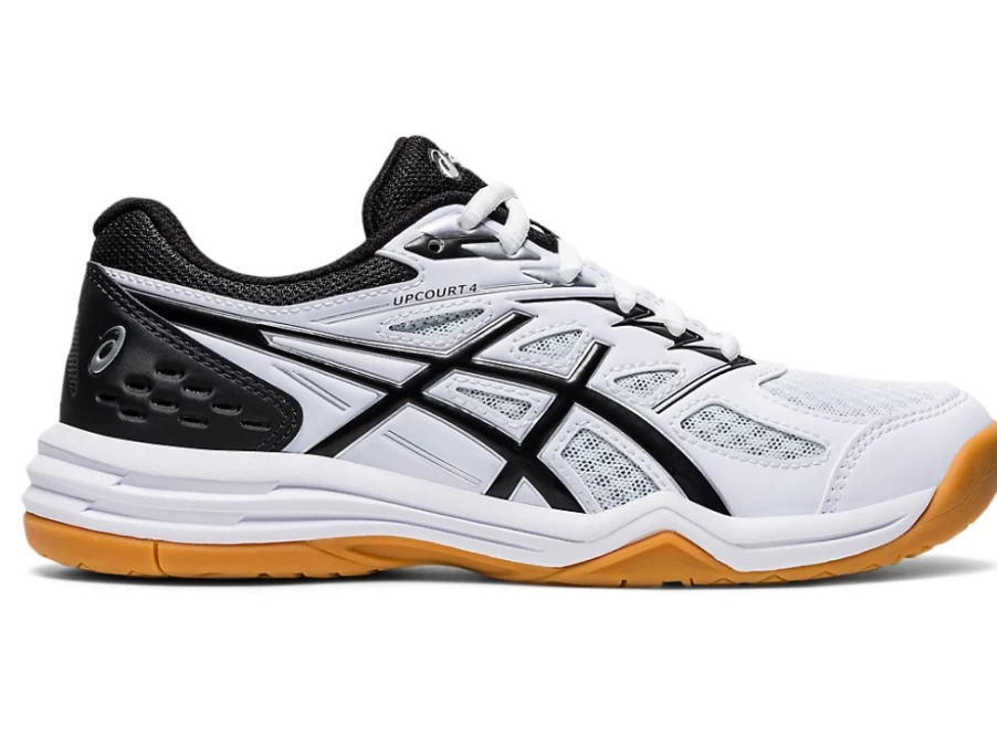 ASICS UPCOURT 4 Kids' Grade School Tennis Shoes - White/Black