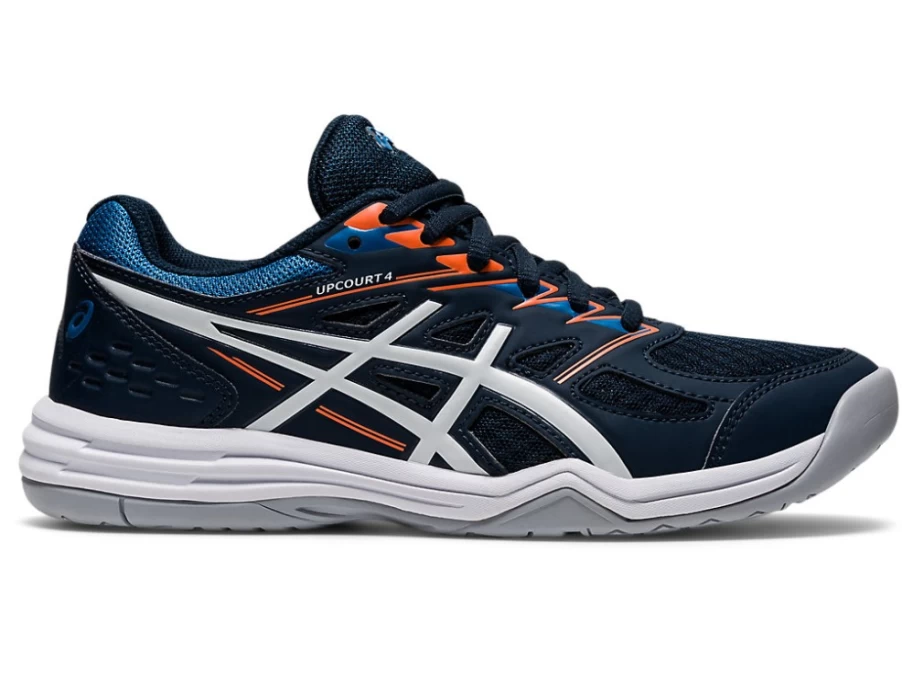 ASICS UPCOURT 4 Kids' Grade School Tennis Shoes in French Blue/White