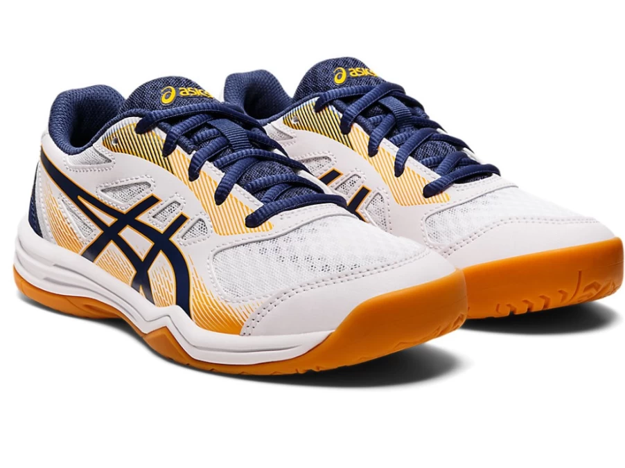 ASICS UPCOURT 5 Kids' Grade School Tennis Shoes White/Deep Ocean