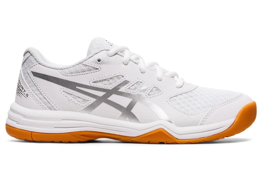 ASICS UPCOURT 5 Kids' Grade School Tennis Shoes - White/Pure Silver