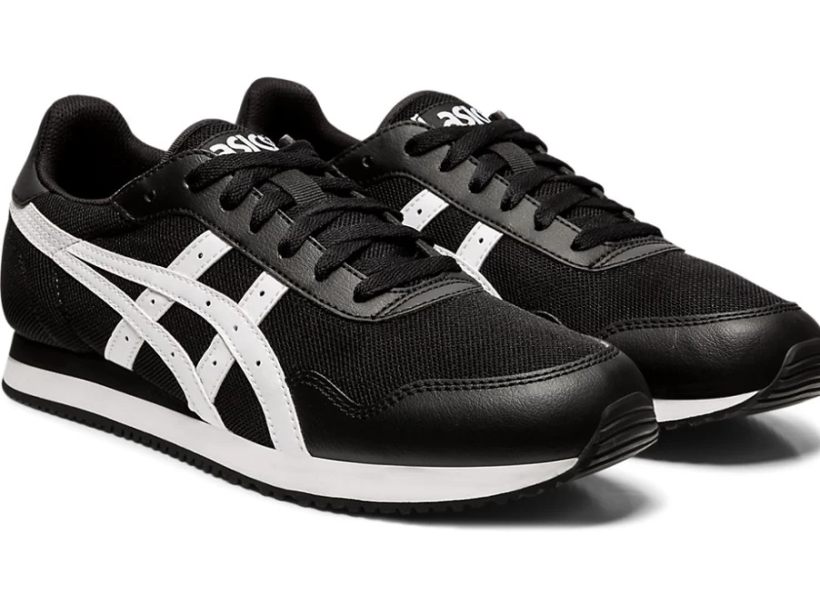 ASICS TIGER RUNNER Unisex Sneakers in Black/White - Lightweight Running Shoes for Men & Women