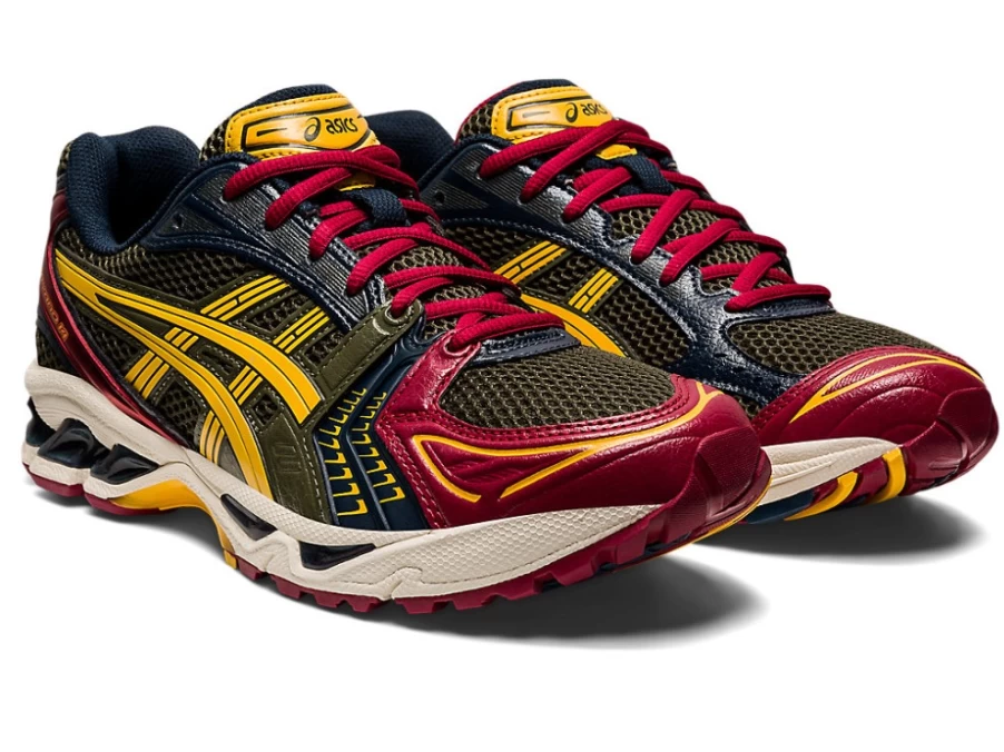 ASICS GEL-KAYANO 14 Unisex Running Shoes - Olive Canvas/Honey
