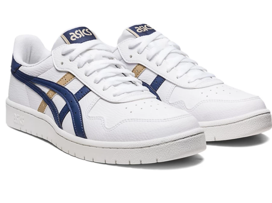 ASICS Unisex White/Indigo Blue JAPAN S Sneakers | Classic Athletic Shoes