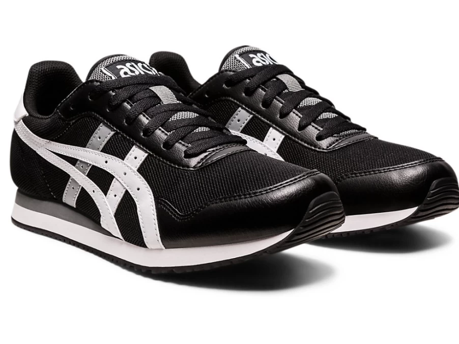 ASICS Men's TIGER RUNNER Running Shoes - Black/White