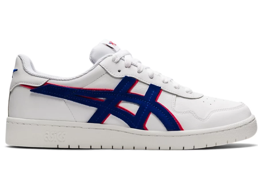 ASICS MEN's JAPAN S Sneakers in White/Monaco Blue - Running Shoes