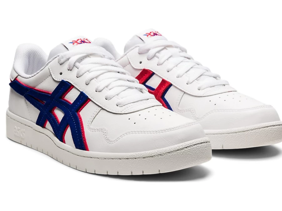 ASICS MEN's JAPAN S Sneakers in White/Monaco Blue - Running Shoes