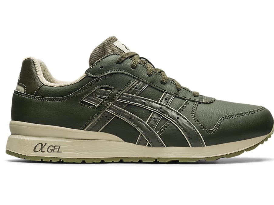 ASICS GT-II MEN's Sneakers in Olive Canvas/Dried Leaf Green - Retro Running Shoes
