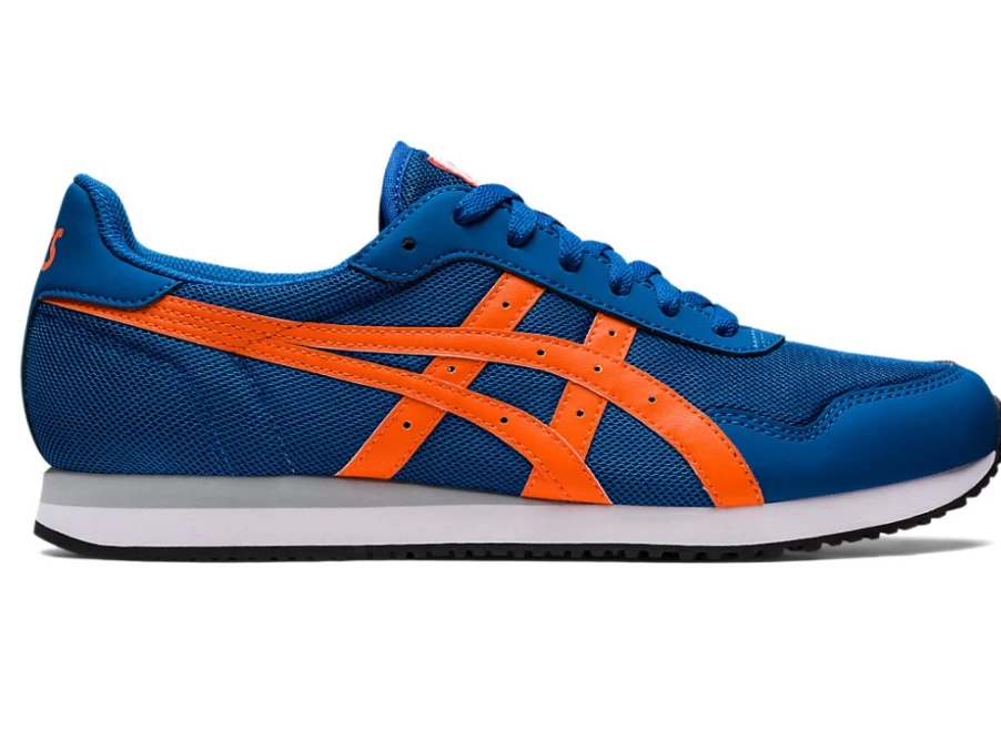 ASICS Men's TIGER RUNNER Running Shoes in Lake Drive/Habanero Color