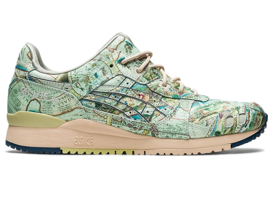 ASICS GEL-Lyte III OG "Ice Green Midnight Blue" Men's Retro Running Shoes Collaboration with Atmos