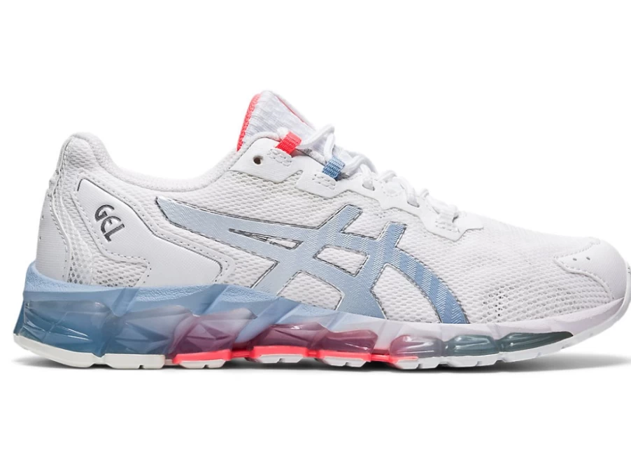 ASICS Women's GEL-QUANTUM 360 6 Running Shoes in White/Mist - Cushioned Support for Comfort