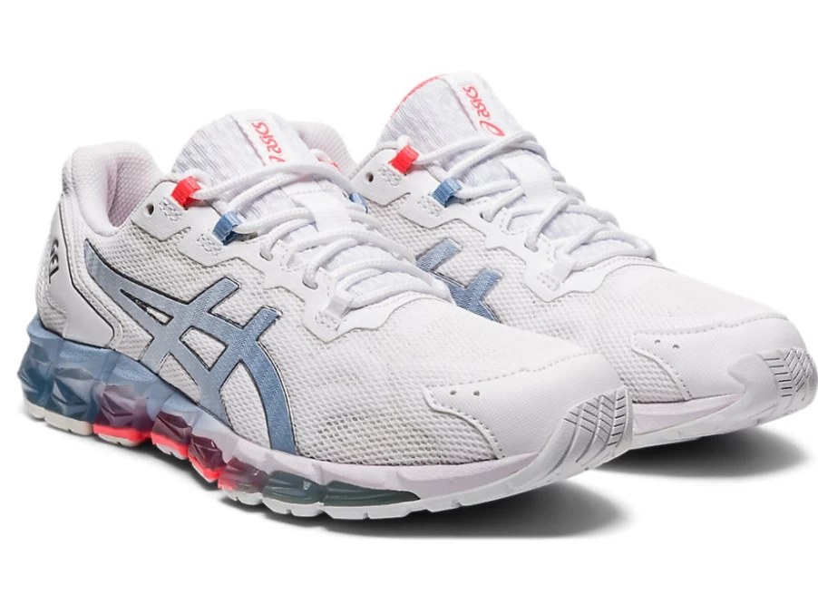 ASICS Women's GEL-QUANTUM 360 6 Running Shoes in White/Mist - Cushioned Support for Comfort