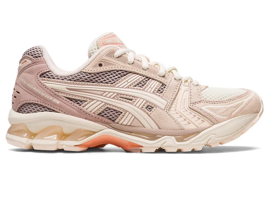 ASICS GEL-KAYANO 14 Women's Running Shoes - White Peach/Cream