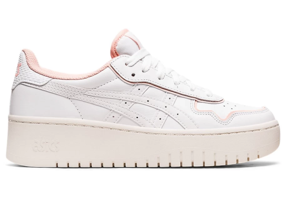 ASICS Women's JAPAN S PF Shoes in White/Frosted Rose - Lightweight Running Sneakers