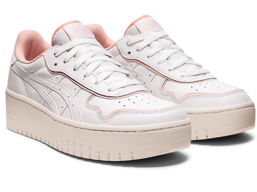 ASICS Women's JAPAN S PF Shoes in White/Frosted Rose - Lightweight Running Sneakers