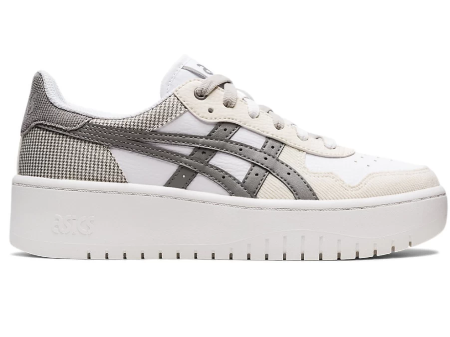 ASICS Women's JAPAN S PF Shoes in White/Clay Grey - Lightweight Running Sneakers