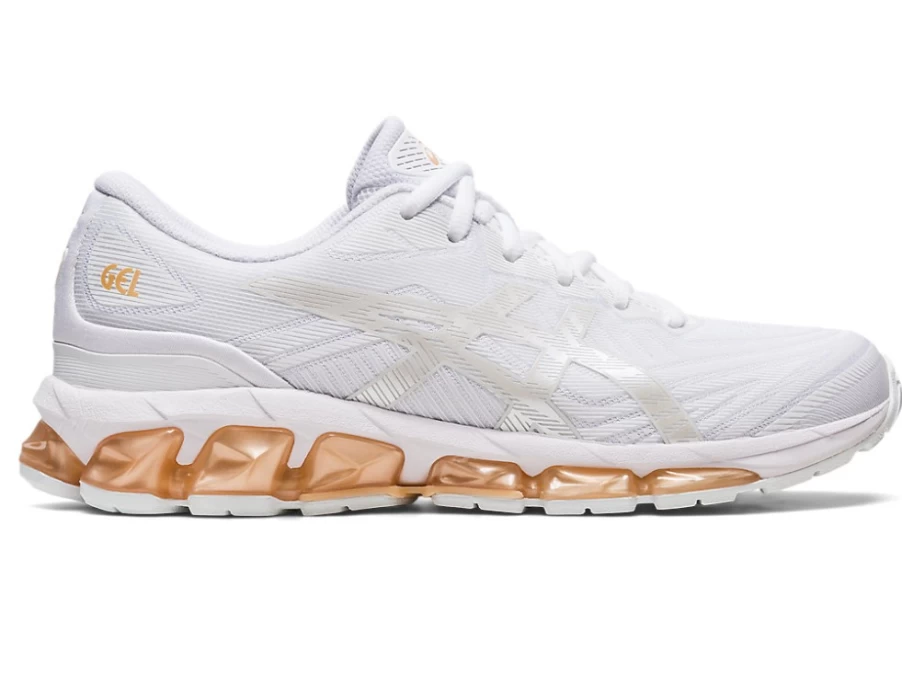 ASICS Women's GEL-QUANTUM 360 VII Running Shoes in White/Champagne