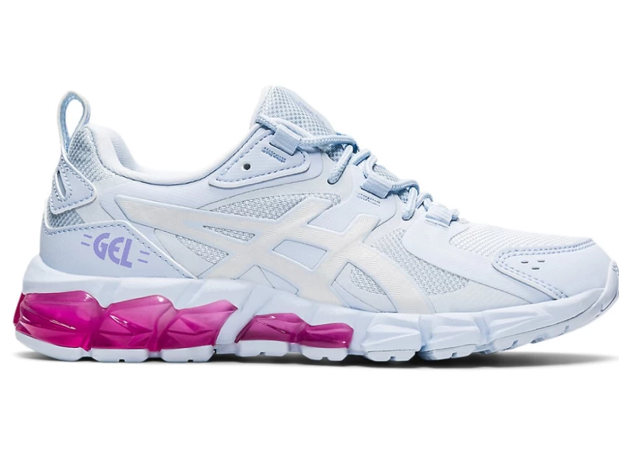 ASICS Kids GEL-QUANTUM 180 6 Running Shoes - Soft Sky/White, Grade School Sneakers