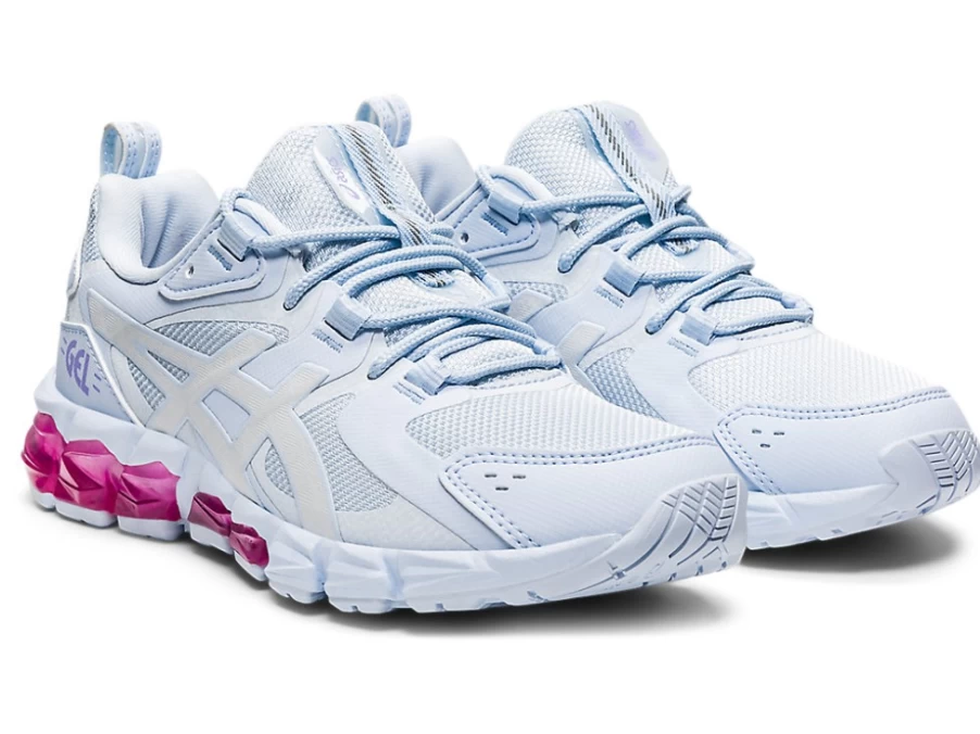 ASICS Kids GEL-QUANTUM 180 6 Running Shoes - Soft Sky/White, Grade School Sneakers