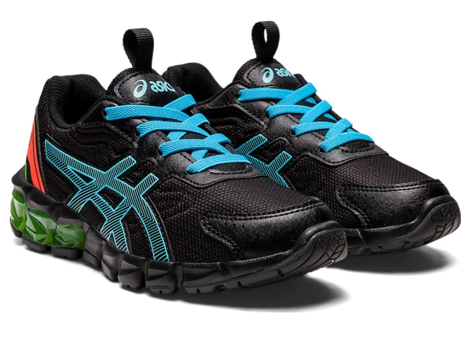 ASICS Kids GEL-QUANTUM 90 3 Preschool Running Shoes - Black/Aquarium
