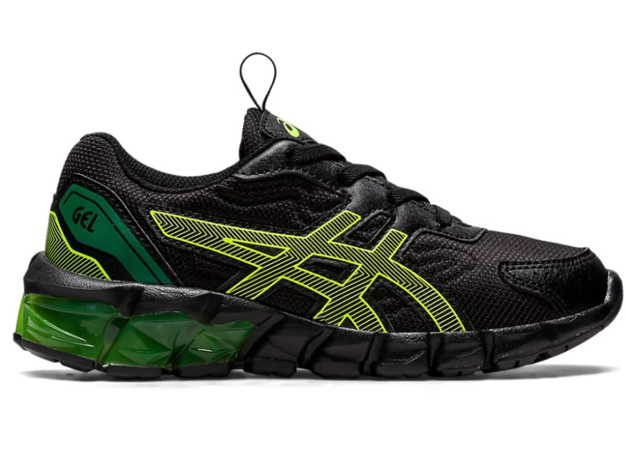 ASICS Kids GEL-QUANTUM 90 3 Preschool Running Shoes - Black/Safety Yellow