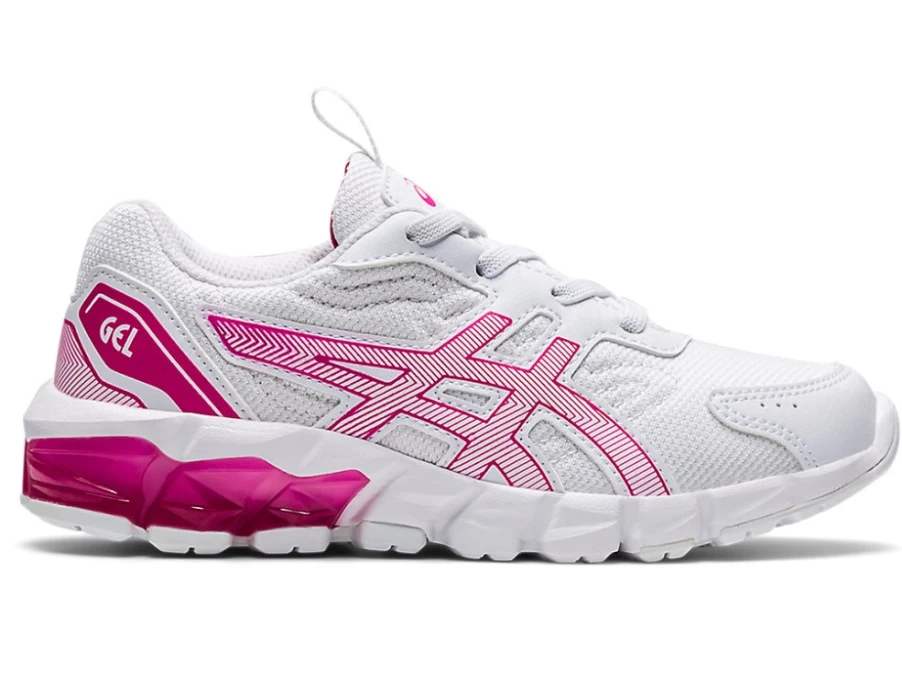 ASICS Kids GEL-QUANTUM 90 3 Pre-School Running Shoes - White/Pink Rave