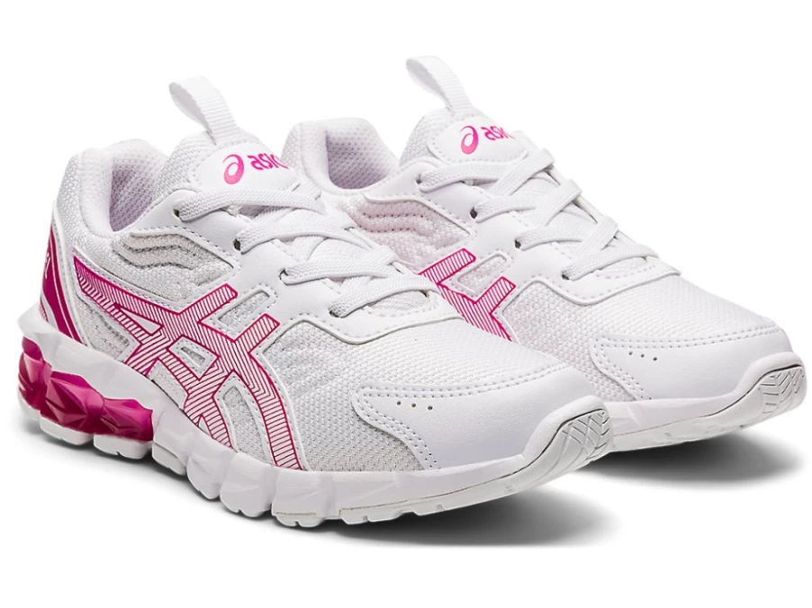 ASICS Kids GEL-QUANTUM 90 3 Pre-School Running Shoes - White/Pink Rave