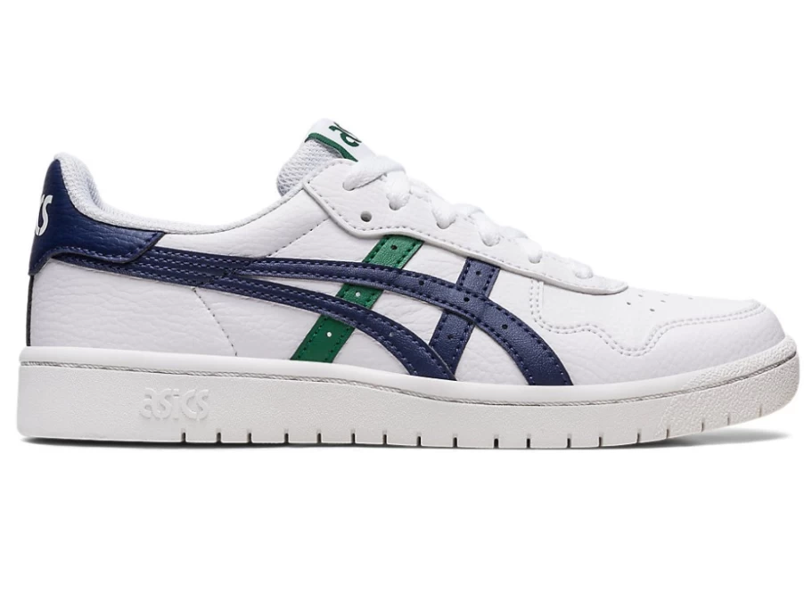 ASICS Kids' Japan S Grade School Shoes - White/Peacoat Running Sneakers for Children