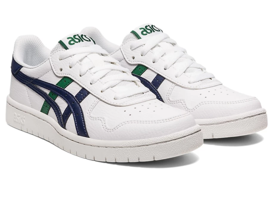 ASICS Kids' Japan S Grade School Shoes - White/Peacoat Running Sneakers for Children